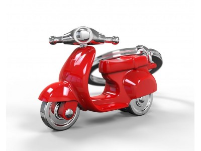 Portachiavi Scooter Rosso